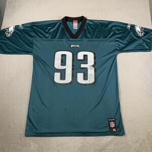 Vintage Jevon Kearse Philadelphia Eagles NFL Reebok‎ Jersey Midnight Green XL